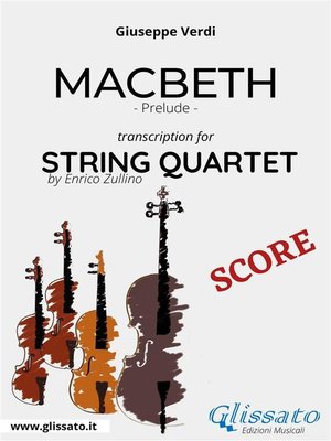 cover image of Macbeth (prelude) String quartet--Score